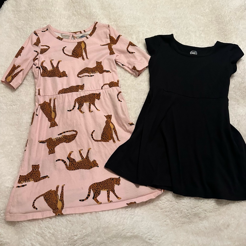 Girls Cheetah & Black Dress Bundle Sm/6